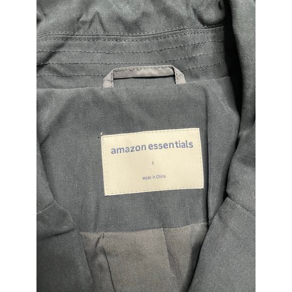 NWT Amazon Essentials Navy Blue Midi Double Breasted Trenchcoat - Picture 10 of 10